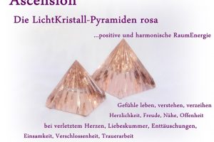 Ascension LichtKristall-Pyraminden rosa